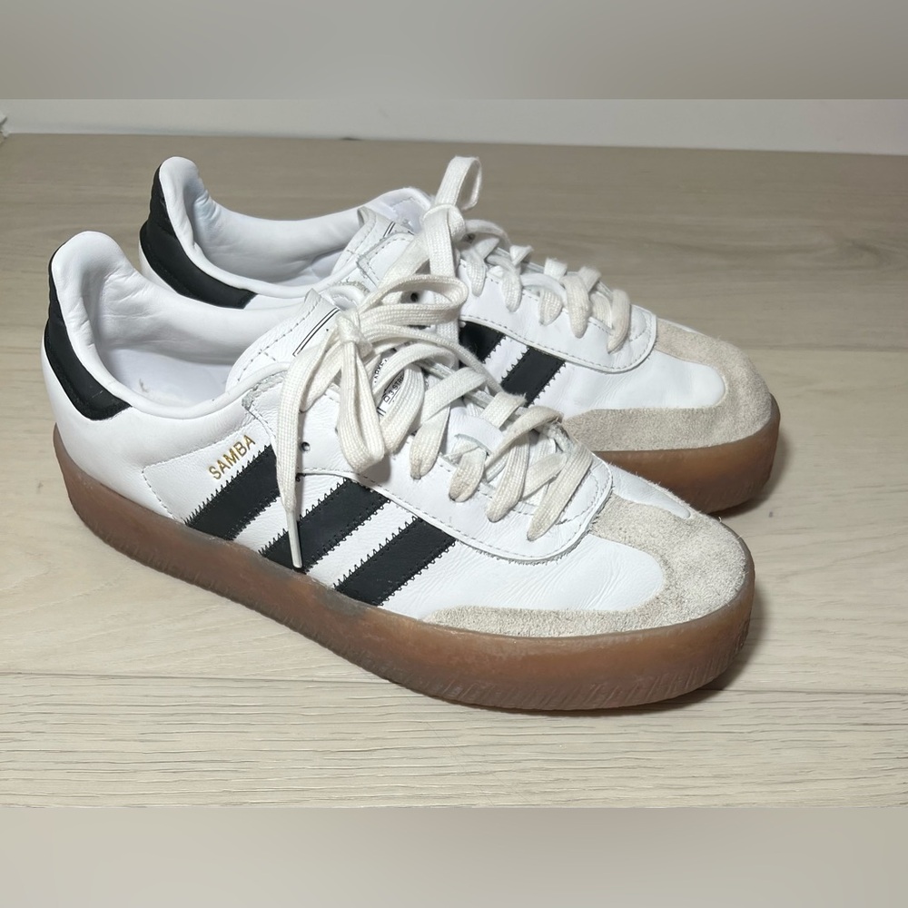 adidas Women's Sambae Shoes White/Black 8.5